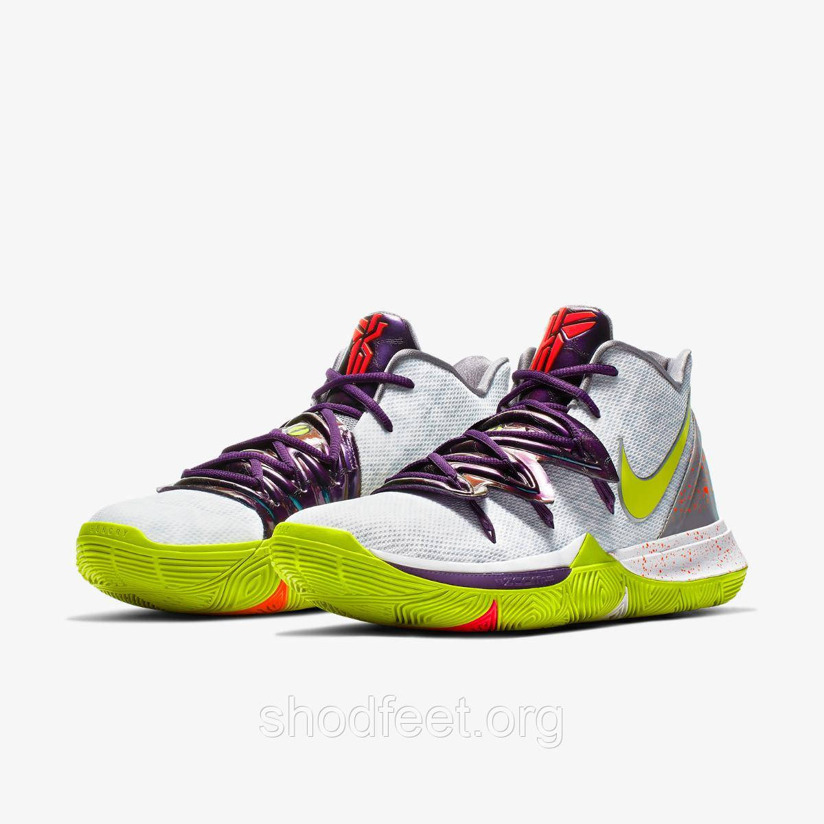 Чоловічі баскетбольні кросівки Найк Kyrie 5 Low EP Mamba Mentality Violet White Yellow