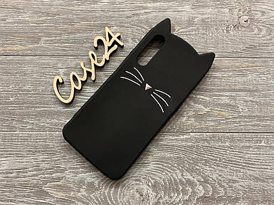 Гумовий 3D чохол для Xiaomi Mi 9 Усики чорний