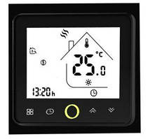 Програмований терморегулятор із WiFi для системи теплої підлоги In-Therm PWT002 Чорний