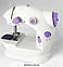 Швейна машинка портативна Mini Sewing Machine SM-202A з адаптером, фото 5