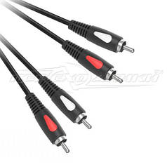 Кабель аудіо 2RCA-2RCA (добру якість), 5 м