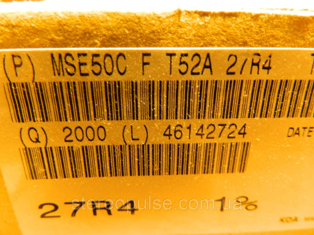Резистор  MSE 50C 27R4 1% 0.6 wt