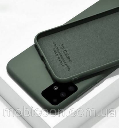 Чохол Silicone Case для Samsung Galaxy A71 A715 оливковий (самсунг а71)