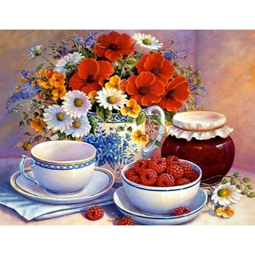 Діамантовий живопис Домашнє частування My-Art TN293 (40 x 50 см) на підрамнику, фото 1