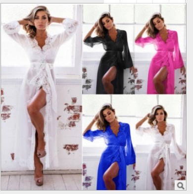 Халат с кружевом, фото 1