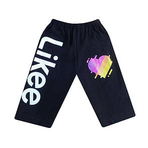 Велосипедки для дівчинки Likee чорні фулікра