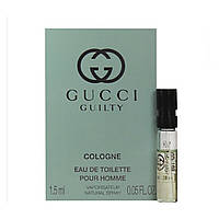 Свіжа чоловіча туалетна вода Gucci Guilty Cologne Pour Homme 1,5ml пробник оригінал, деревно-пряний аромат