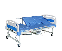 Медичне ліжко з туалетом та функцією бокового перевороту MIRID E30. Ліжко для реабілітації інваліда. Функціональне ліжко., фото 3