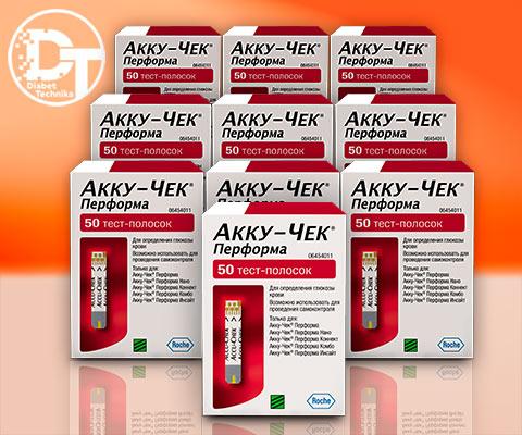 Тест-смужки Акку-Чек Перформа (Accu-Check Performa) Акційна пропозиція 500 шт. за 3200 грн.