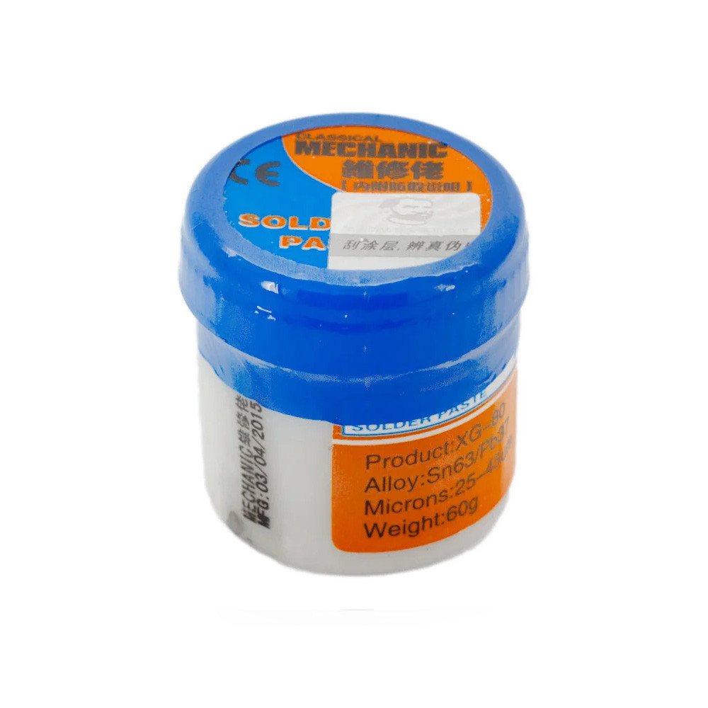 Паяльная паста Mechanic XG-80 (SP-80) оловянно-свинцовая 60г, подходит ...