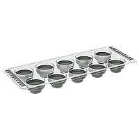 Форма для льоду силіконова сіра