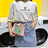 Жіноча прозора голографічна сумка на ремінці через плече крос-боді чорна, фото 8