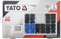 Набір кріплень обшивки YATO YT-06652 (кліпси і пістони для Opel та інших авто), фото 2