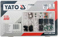 Набір кріплень обшивки YATO YT-06664 (кліпси, пістони для Audi та інших авто), фото 2