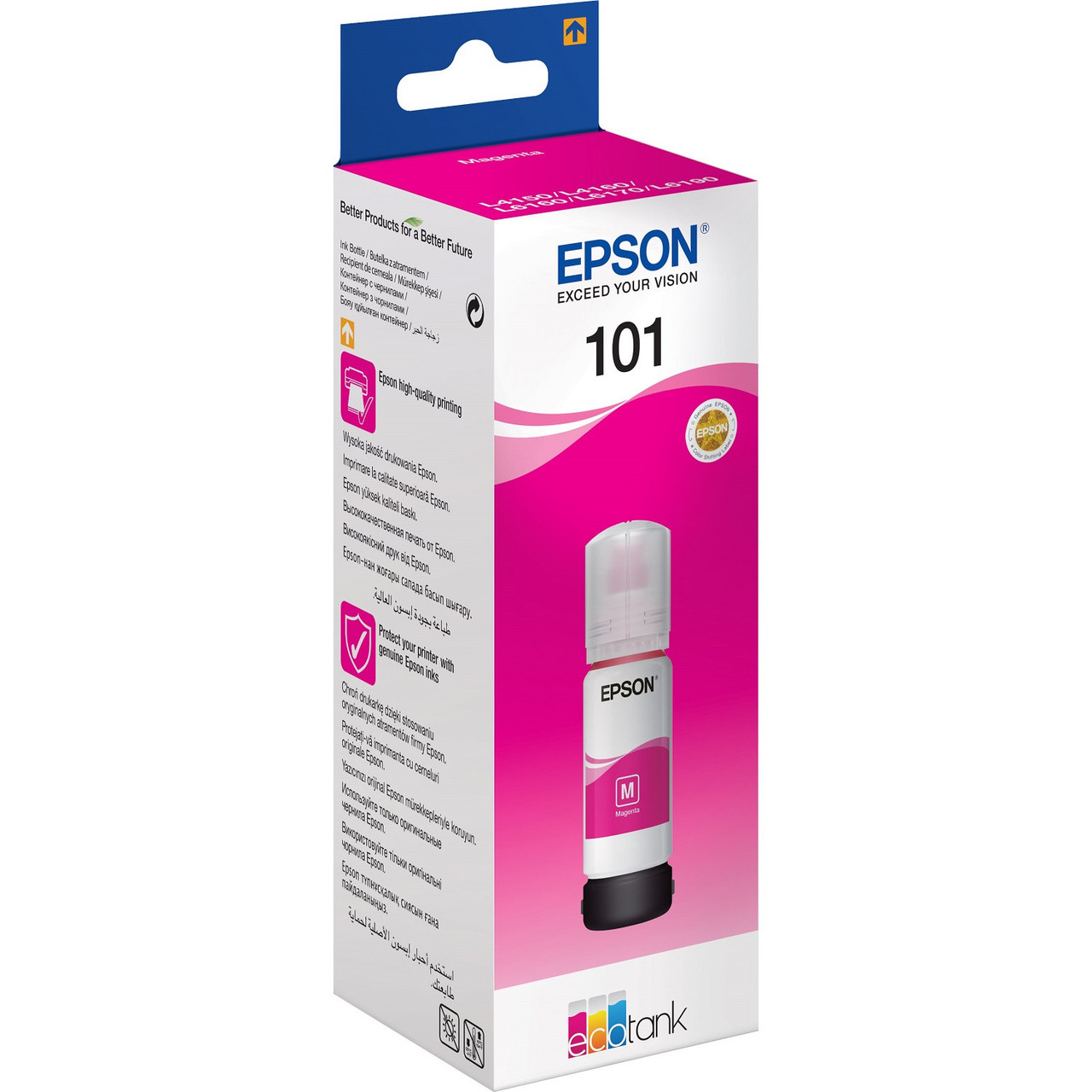 Оригінальні чорнило EPSON 101 Magenta Original (пурпурні), 70 мл * флакон.