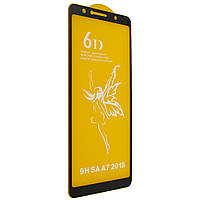 Захисне скло 6D для Samsung A7 2018 / А750 Black