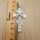 Масивний Хрест срібний 925 проби. Кулон з срібла для чоловіка., фото 5