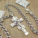 Масивний Хрест срібний 925 проби. Кулон з срібла для чоловіка., фото 9