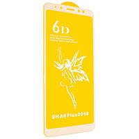 Захисне скло 6D для Samsung A8+ 2018 White