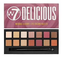 Палетка тіней для повік W7 Delicious Natural and Berry Eye Colour Palette Paleta