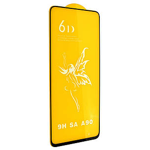Захисне скло 6D для Samsung A80 2019 / A90 Black, фото 1