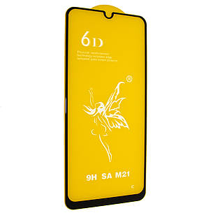 Захисне скло 6D для Samsung M21 / M21S / M30 / M30S / M31 / A40S 2019 Black, фото 1
