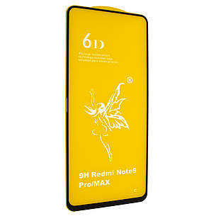Захисне скло 6D для Xiaomi Redmi Note 9s / Note 9 Pro / Note 9 Pro Max / Note 10 lite / Poco M2 Pro Black, фото 1