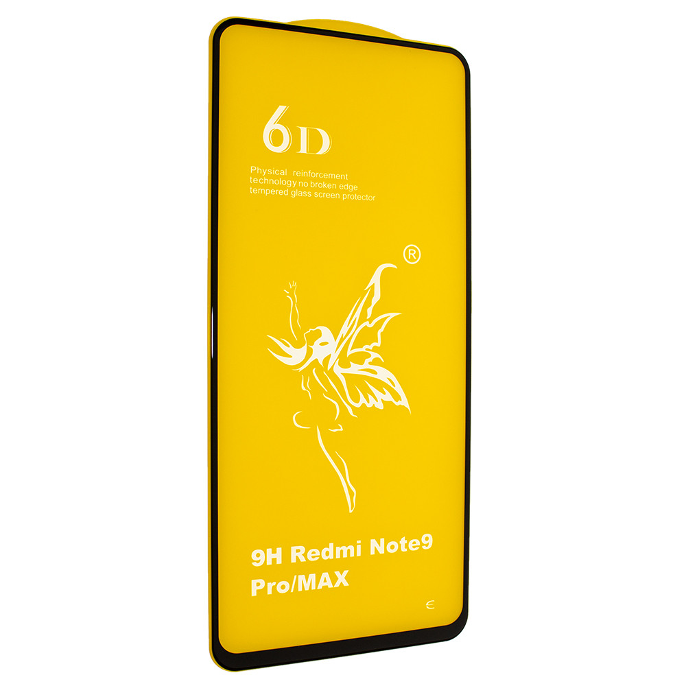 Захисне скло 6D для Xiaomi Redmi Note 9s / Note 9 Pro / Note 9 Pro Max / Note 10 lite / Poco M2 Pro Black