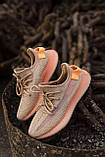 Кросівки жіночі Adidas Yeezy V2 Clay (адіас і буст клей), фото 4