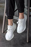 Кросівки чоловічі Adidas Yeezy V2 White (адіас і буст білі), фото 6