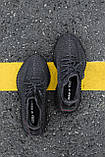 Кросівки чоловічі Adidas Yeezy V2 Black Reflective (адіас і буст чорний рефлектив), фото 2