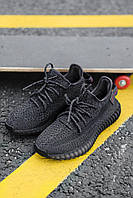 Кросівки жіночі Adidas Yeezy Black Reflective адідас і буст чорний рефлектив