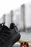 Кросівки чоловічі Adidas Yeezy V2 Black Reflective (адіас і буст чорний рефлектив), фото 5