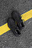 Кросівки чоловічі Adidas Yeezy V2 Black Reflective (адіас і буст чорний рефлектив), фото 4