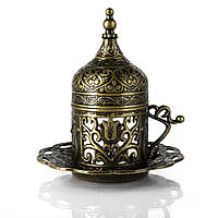 Турецька чашка Демитассе для кави 60 мл, колір: бронза