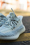 Кросівки чоловічі Adidas Yeezy V2 Cloud White (адіас і буст блакитні), фото 4