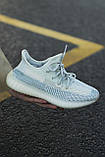 Кросівки чоловічі Adidas Yeezy V2 Cloud White (адіас і буст блакитні), фото 7