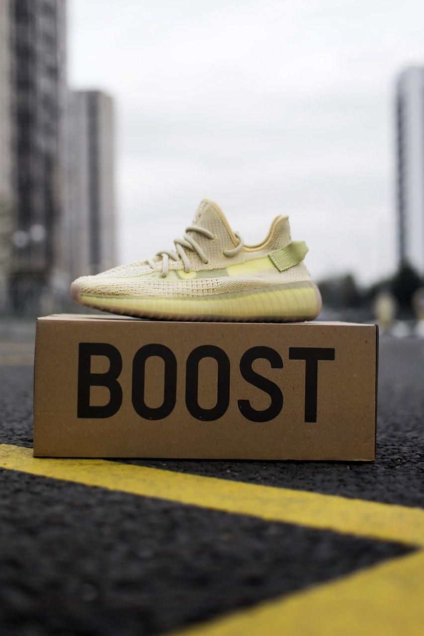 Кросівки жіночі Adidas Yeezy 350 Flax (адіас і буст флекс), фото 1