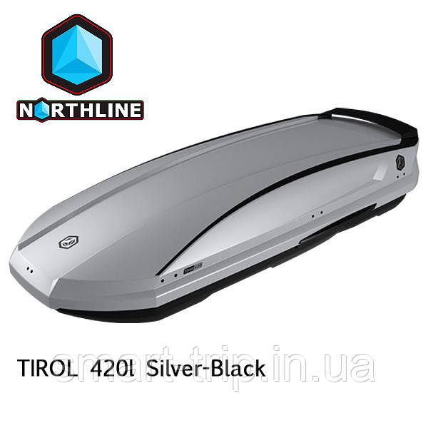 Бокс Northline Tirol 420 л Wing Silver-Black срібний глянцевий N0719013