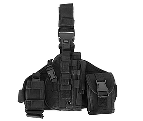 Кобура з платформою і кишенями чорна MFH Німеччина