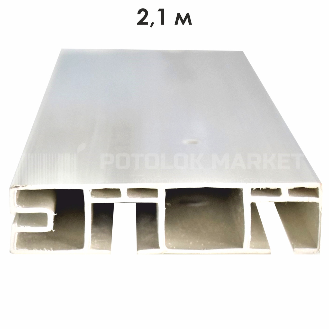 Карниз стельовий (пластиковий) 2,1 м, фото 1