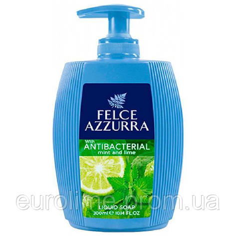 Рідке мило Felce Azzurra Antibacterico Mint & Lime антибактеріальне 300 мл, фото 2