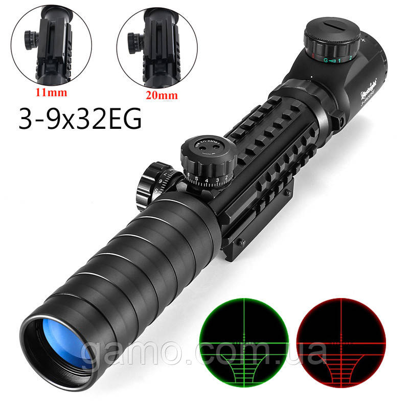 Оптичний Приціл BestSight 3-9x32EG з підсвічуванням шкали
