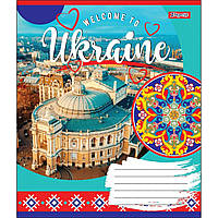 Зошит 24арк. кліт. 1В Welcome to Ukraine №764567(20)(320)