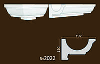 Фасадный карниз из пенопласта. Декор фасад. Карниз для фасаду. 120*192 мм