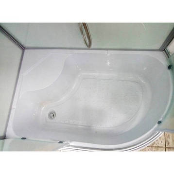 Душовий бокс AKL 120P (XL) L 120х80х220 з електронікою, фото 3