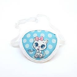 Пов'язка на око для дівчинки із бавовни з малюнком, оклюдер