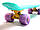 Скейтборд дитячий Penny Board 55х15 см Колеса світяться Бірюзовий, фото 4