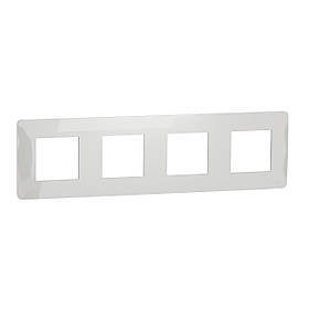 Рамка 4-постова біла New Unica Studio