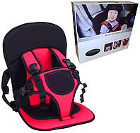 Безкаркасне автокрісло для дітей, дитяче автомобільне крісло, колір червоний